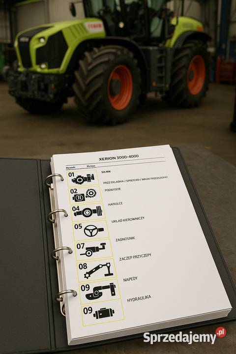 Claas XERION 40005000 katalog części Polsku