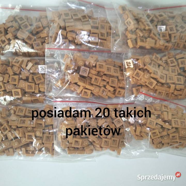 Lego Plate 1x1 Medium Nugat pakiet 100 Kłaj