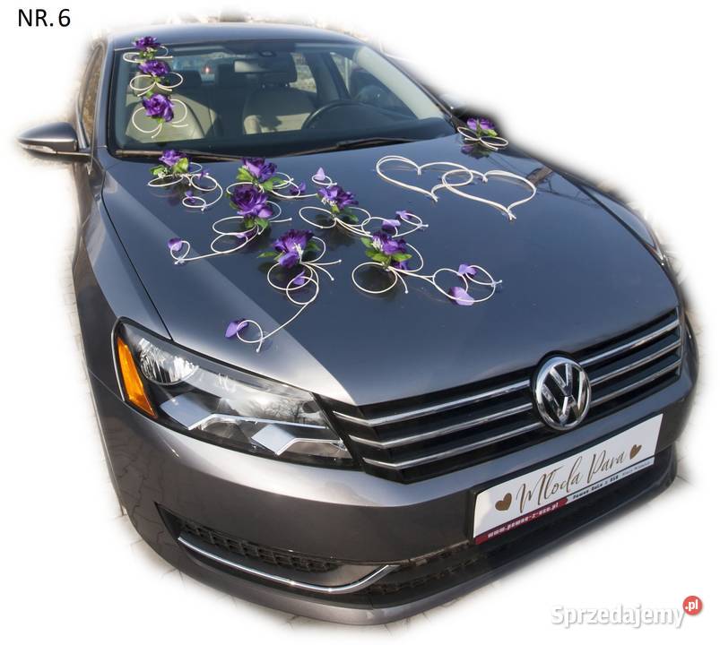 Dekoracja na samochód sztuczne kwiaty 006 Łódź