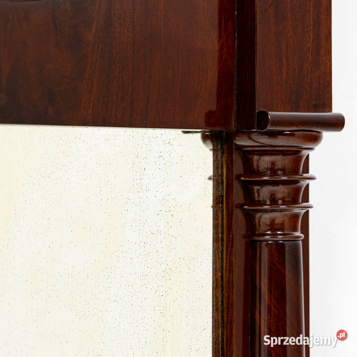 Lustro Biedermeier Antyk Stare Mahoń Piramidalny wielkopolskie Swarzędz