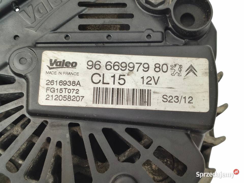 ALTERNATOR Peugeot 3008 16 THP 9666997980 Chełm