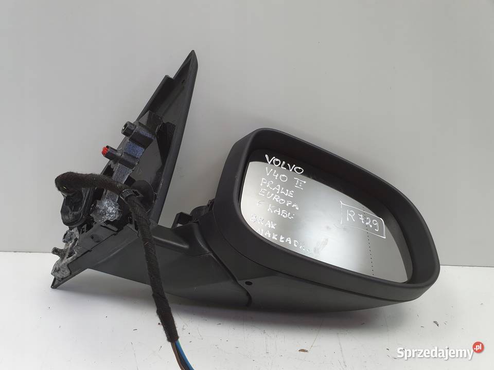 LUSTERKO Volvo V40 II 1219r PRAWE PASAŻERA 6 osobowe Lusterka zewnętrzne Rudka
