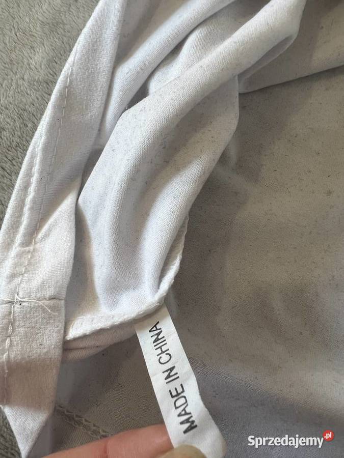 Tshirt koszulka bluzka z krótkim rękawem biała biały Jasło