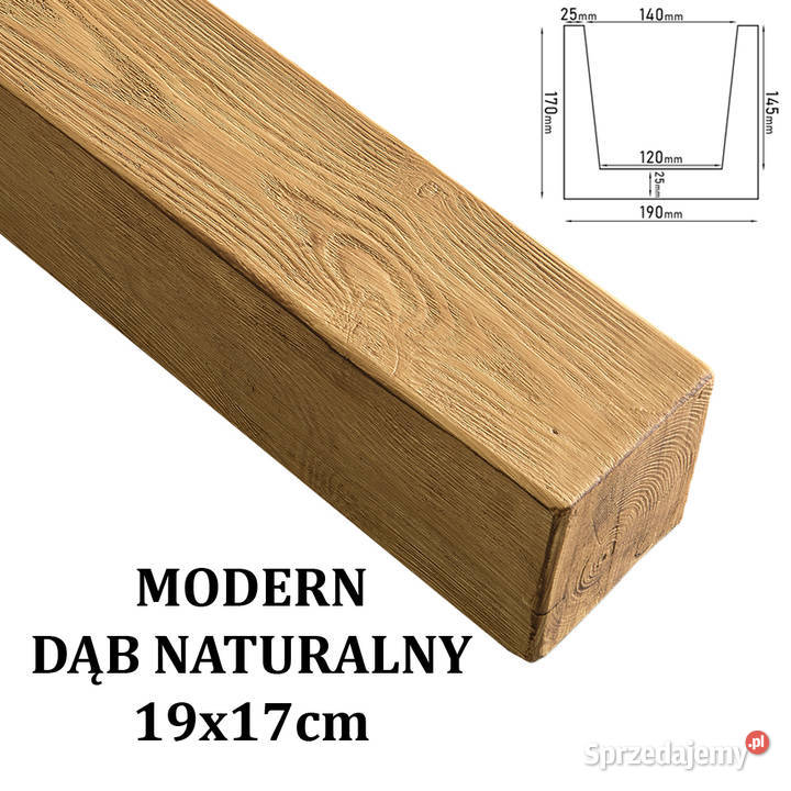 Belka Modern 19x17 DĄB NATURALNY Gdów