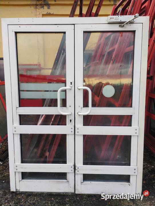 Drzwi wejściowe aluminiowe sklep biuro Zamość sprzedam
