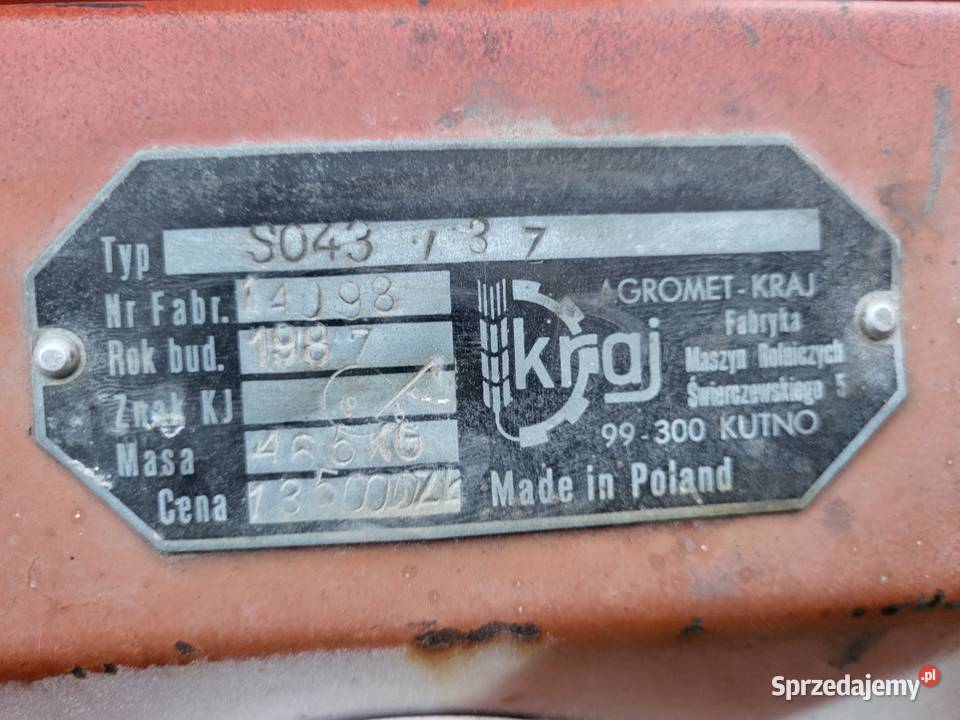 Siewnik poznaniak na docisku Rolnictwo Miedniewice