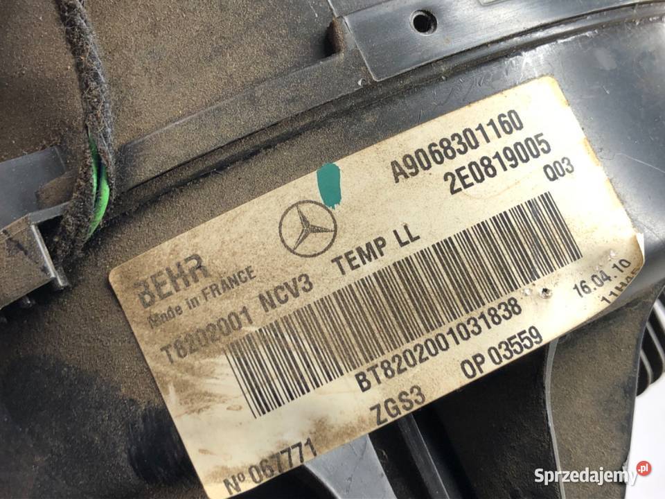 NAGRZEWNICA VW CARFTER 30 35 A9068301160 Bus