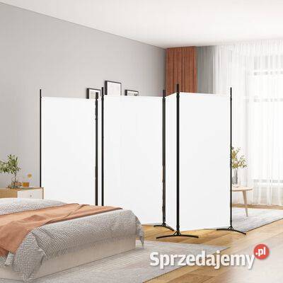 vidaXL Parawan 5panelowy biały 433x180 Ścianki i parawany