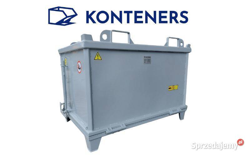 Kontener z otwieranym dnem 1000 L na widły podkarpackie Rzeszów