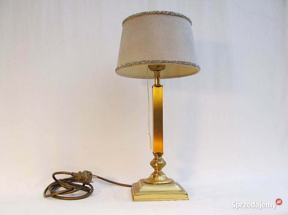 Lampka nocna mosiądz Kolumna sprzedam