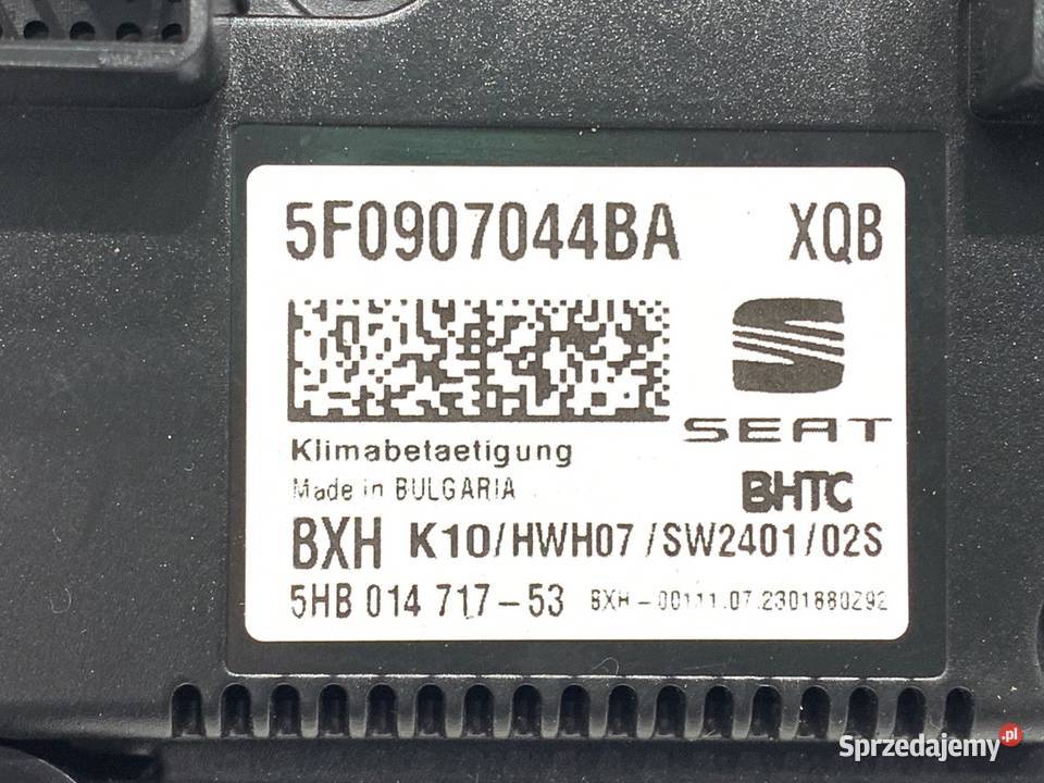 PANEL STEROWANIA NAWIEWU CUPRA ATECA 5F0907044BA