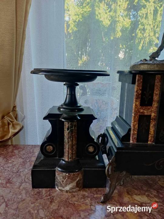 stary zegar kominowy garnitur koń Gorzów Wielkopolski