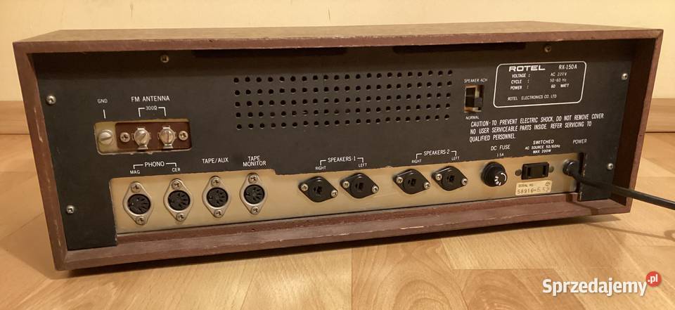 Amplituner Wzmacniacz ROTEL RX150A SPRAWNY ładny pomorskie Gdynia