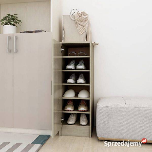 vidaXL Szafka na buty dąb sonoma 32x35x92 mazowieckie Warszawa sprzedam