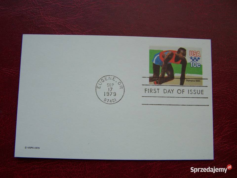 USA Kartka Pocztowa Olimpiada Moskwa 80 śląskie