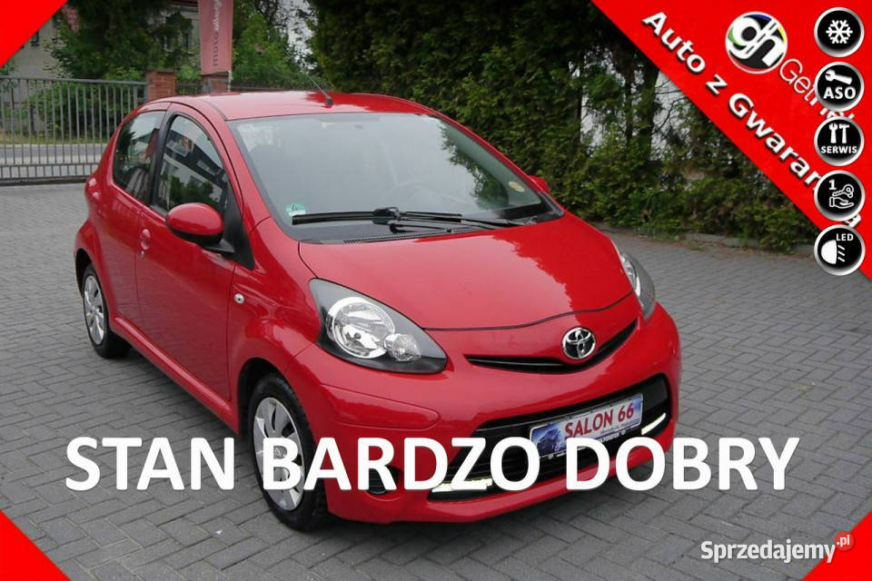 Toyota Aygo 5drzwi 80 Klima Stan bezwypadkowy z lakier metallic