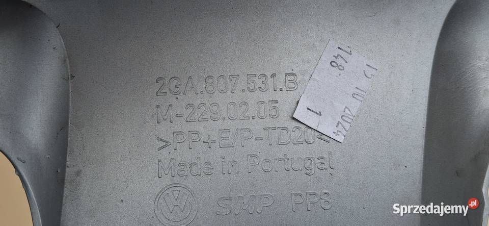 VW TROC LIFT 2021 DOKŁADKA ZDERZAKA PRZÓD LISTWA osobowe