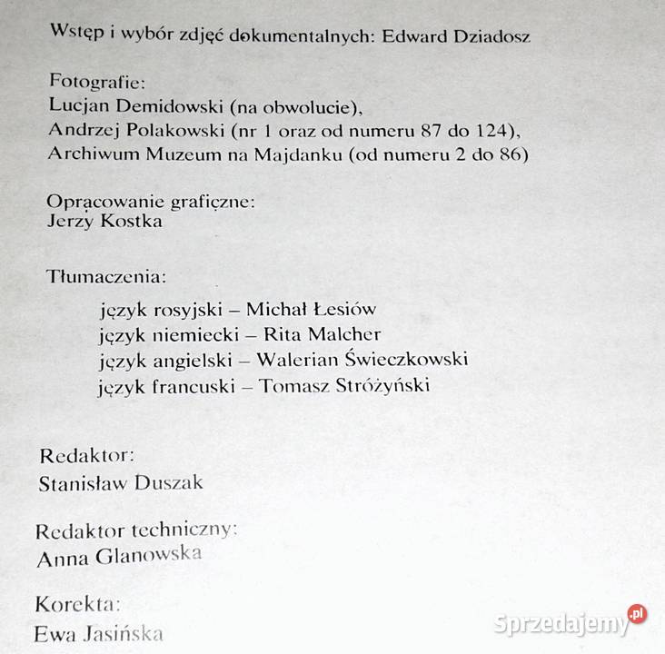 Majdanek Edward Dziadosz twarda Chełm