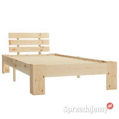 vidaXL Rama łóżka lite drewno sosnowe 100 x 200 Warszawa sprzedam