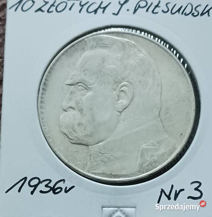 10 złotych J Piłsudski 1936 r 3 wielkopolskie Konin