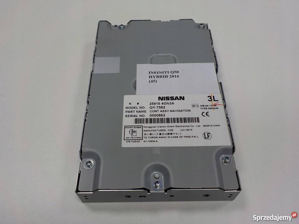 MODUŁ NAWIGACJI 259154GN3A INFINITI Q50 35 Nowy Tomyśl sprzedam