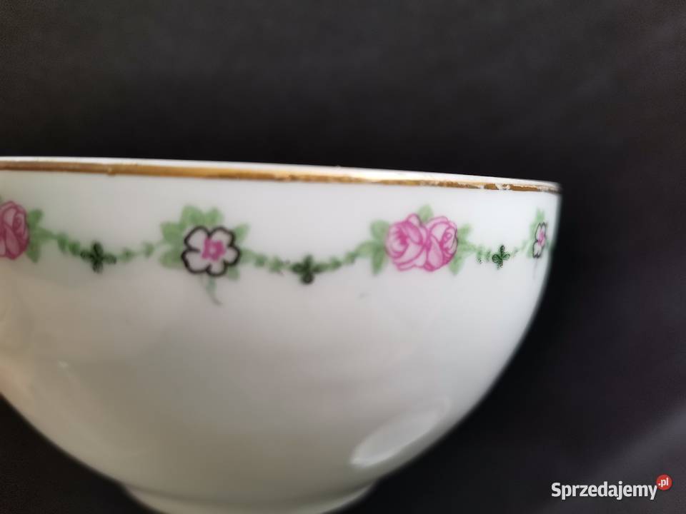 Stara przedwojenna filiżanka porcelana Giesche Katowice