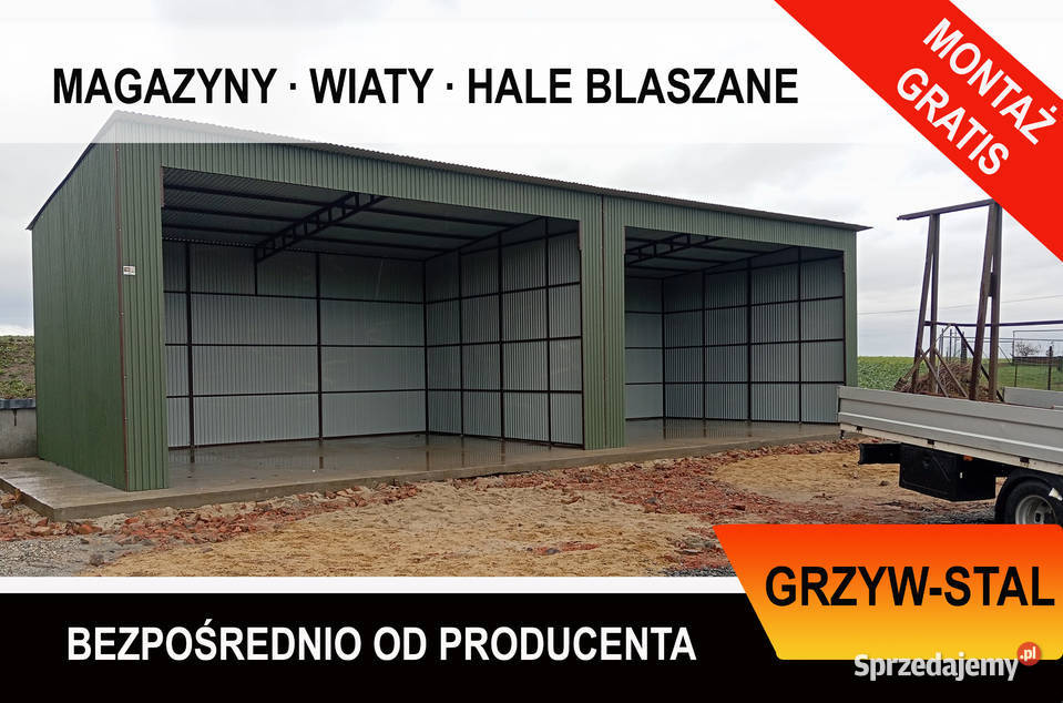 D42 Garaż Blaszany Garaże Blaszane Wiaty Hale śląskie