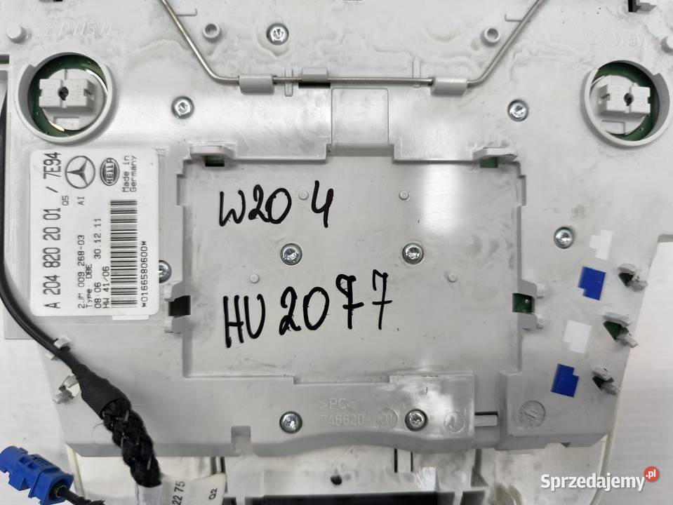 LAMPKA OŚWIETLENIE KABINY MERCEDES W204 LIFT wielkopolskie