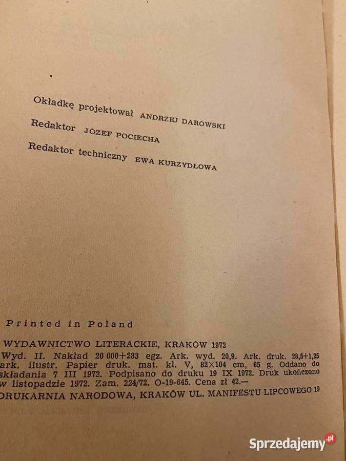 Marian Łoziński Przechodniu powiedz Polsce Rok wydania 1972 Pozostałe Katowice