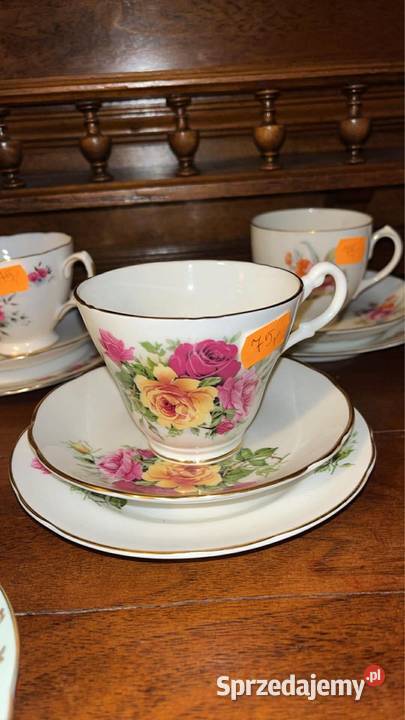 Filiżanka z talerzykiem Royal Straut Made in Gdańsk sprzedam
