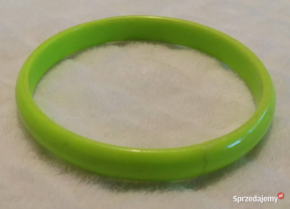 Bransoletka plastikowa zielona 1 66 Zabawka śląskie Czeladź