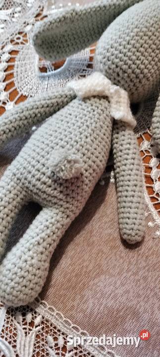 Maskotka Króliczek na szydełku