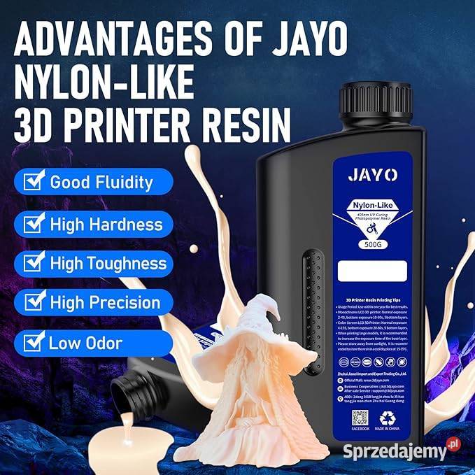 JAYO Żywica do drukarki 3D 500 g fotopolimerowa Zamość