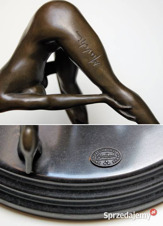 Naga kobieta akt erotyk rzeźba brąz Mavchi lubelskie Lublin