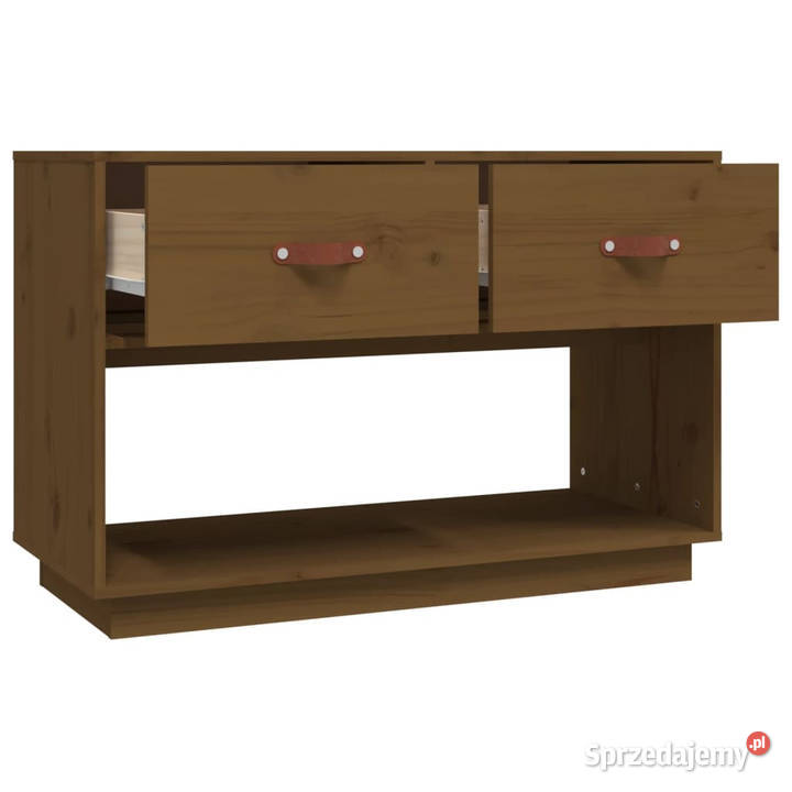 Szafka pod TV miodowy brąz 90x40x60 lite drewno Warszawa