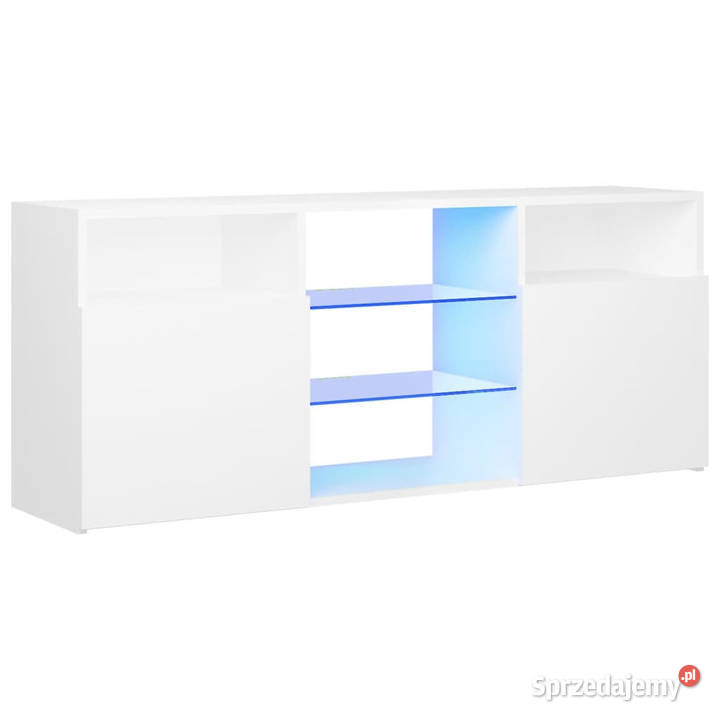 Szafka TV z oświetleniem LED biała 120x30x50 Warszawa sprzedam