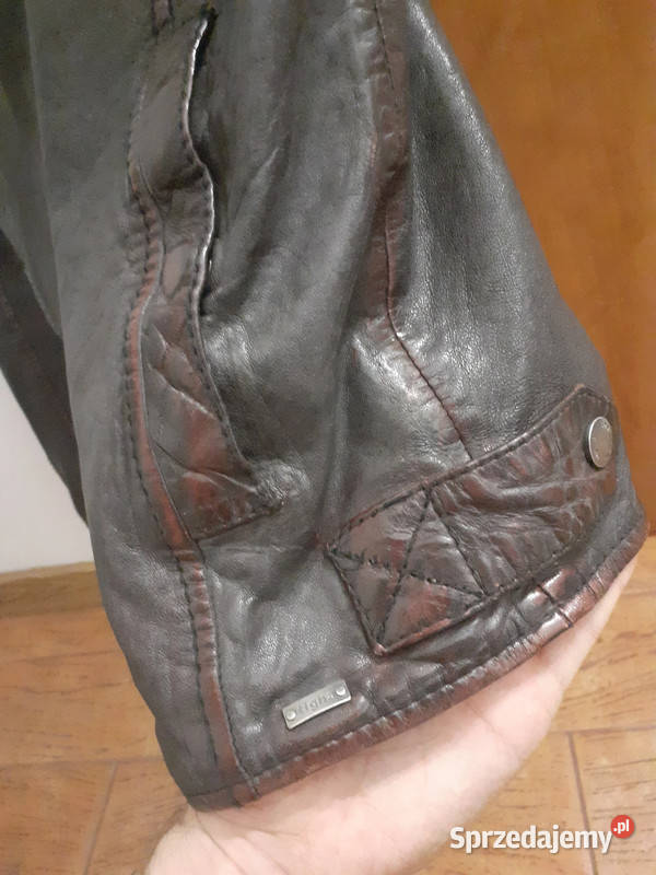 Męska kurtka skórzana TIGHA rL Stan nowa Vintage Działdowo sprzedam