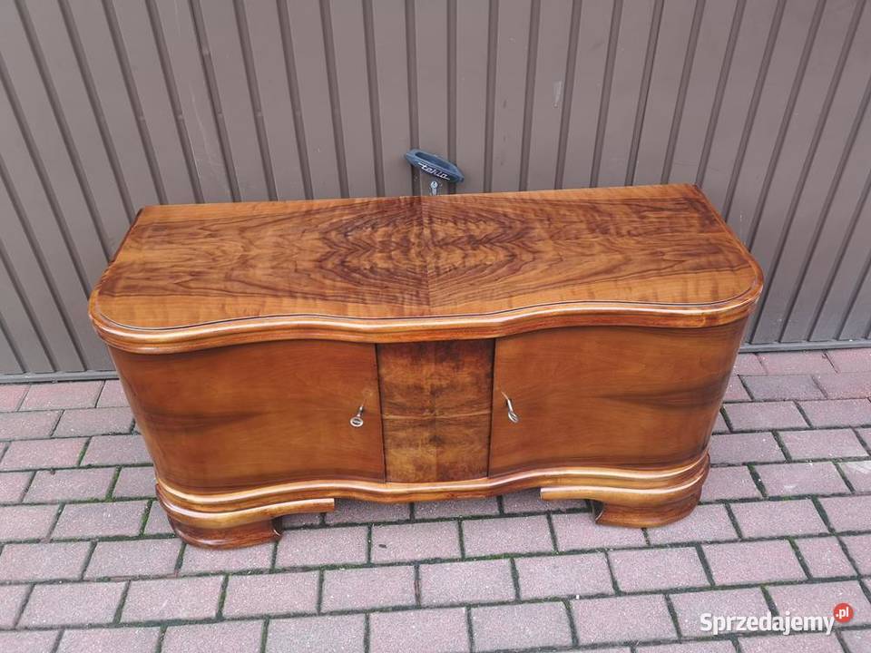 Komoda Szafka RTV ARTDECO Orzech Niska Stara
