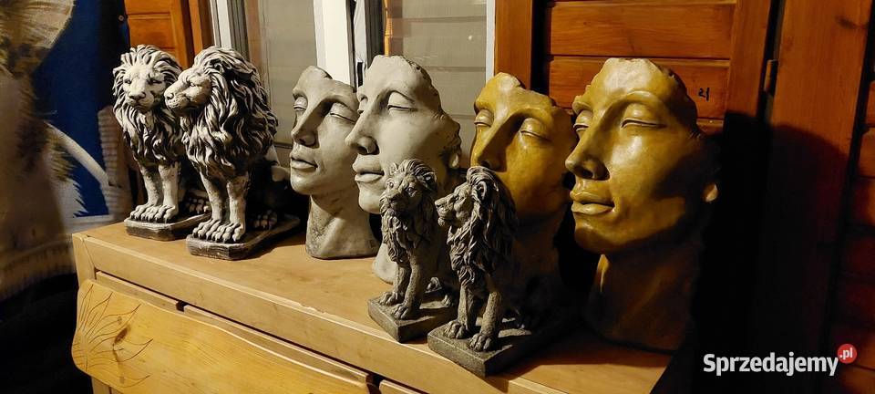 Żeźby Ogrodowe głowy z beonu Poznań