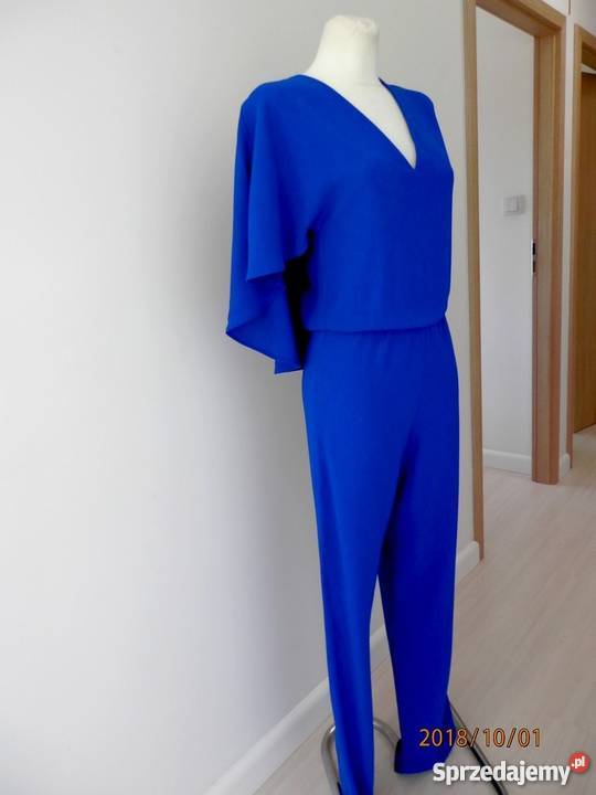 Zara Kombinezon niebieski W stylu casual Moda Spodnie Kombinezony 
