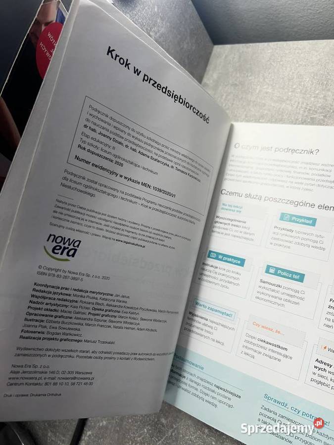 Krok w przedsiębiorczość podręcznik Nowa Era podkarpackie Jasło sprzedam