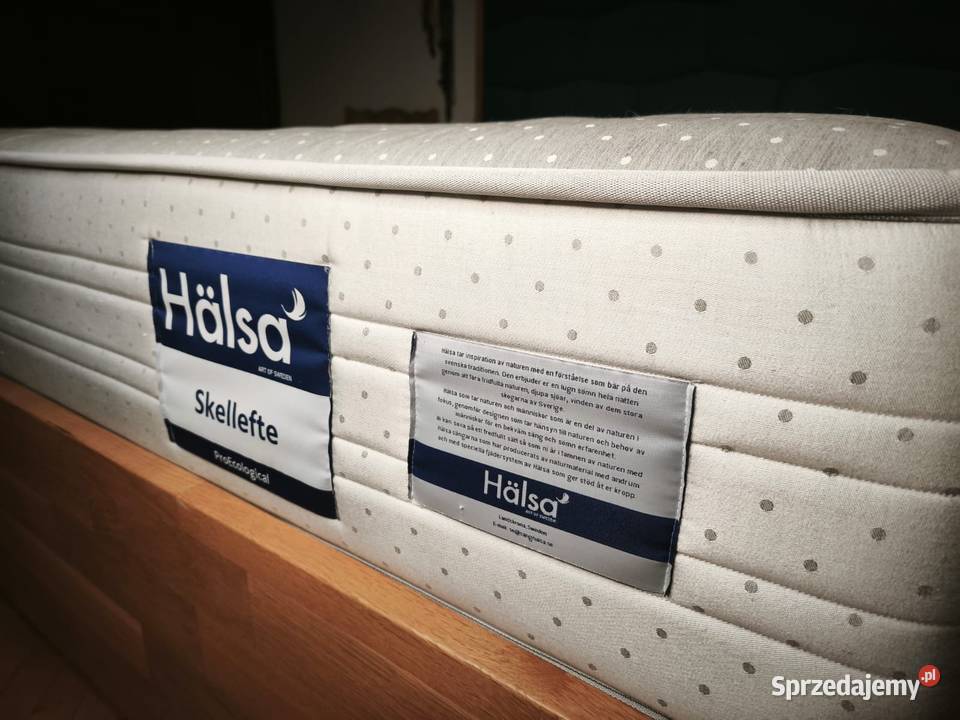 Łóżko dębowe z materacem Halsa 160x200 PREMIUM Warszawa