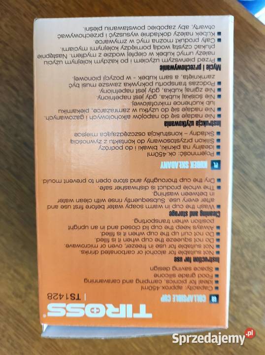 składany Kubek turystyczny silikonowy Dom i Ogród Kielce