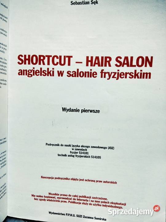 Shortcut hair salon Suzi angielski zawodowy Antykwariat mazowieckie Warszawa