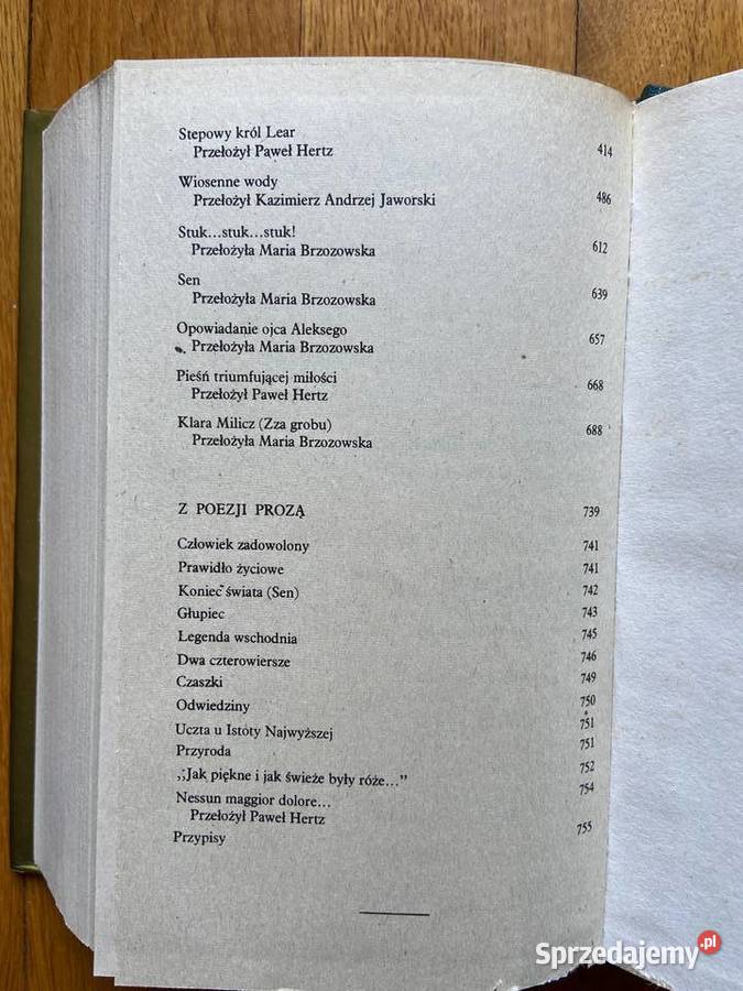 Iwan Turgieniew Dzieła wybrane Tom IIII