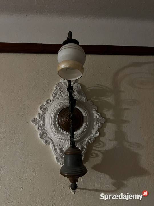 Stara lampa lampy kinkiety vintage old zabytek małopolskie Biecz
