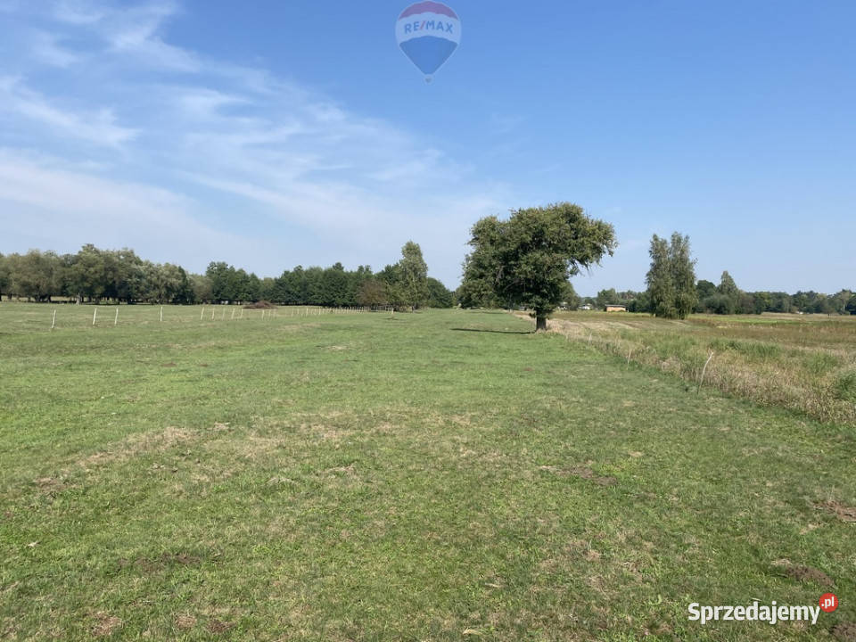 Działka rzeką Liwiec asfalt Wólka Paplińska