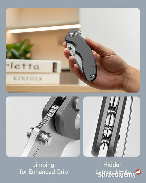 Nóż składany Sencut Cybrix Gray Aluminium Satin