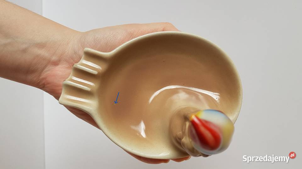 Popielniczka z ptaszkiem ptak Chodzież porcelit Dąbrowa Górnicza sprzedam