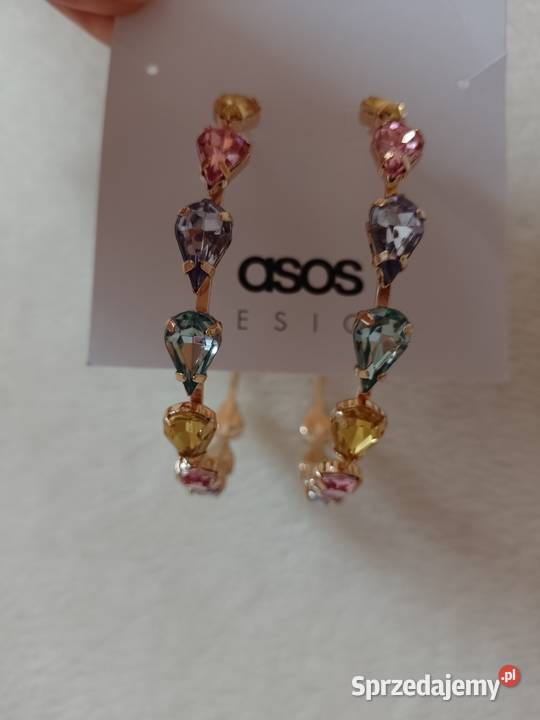 ASOS Bogato zdobione duże kolczyki z Londynu Kraków